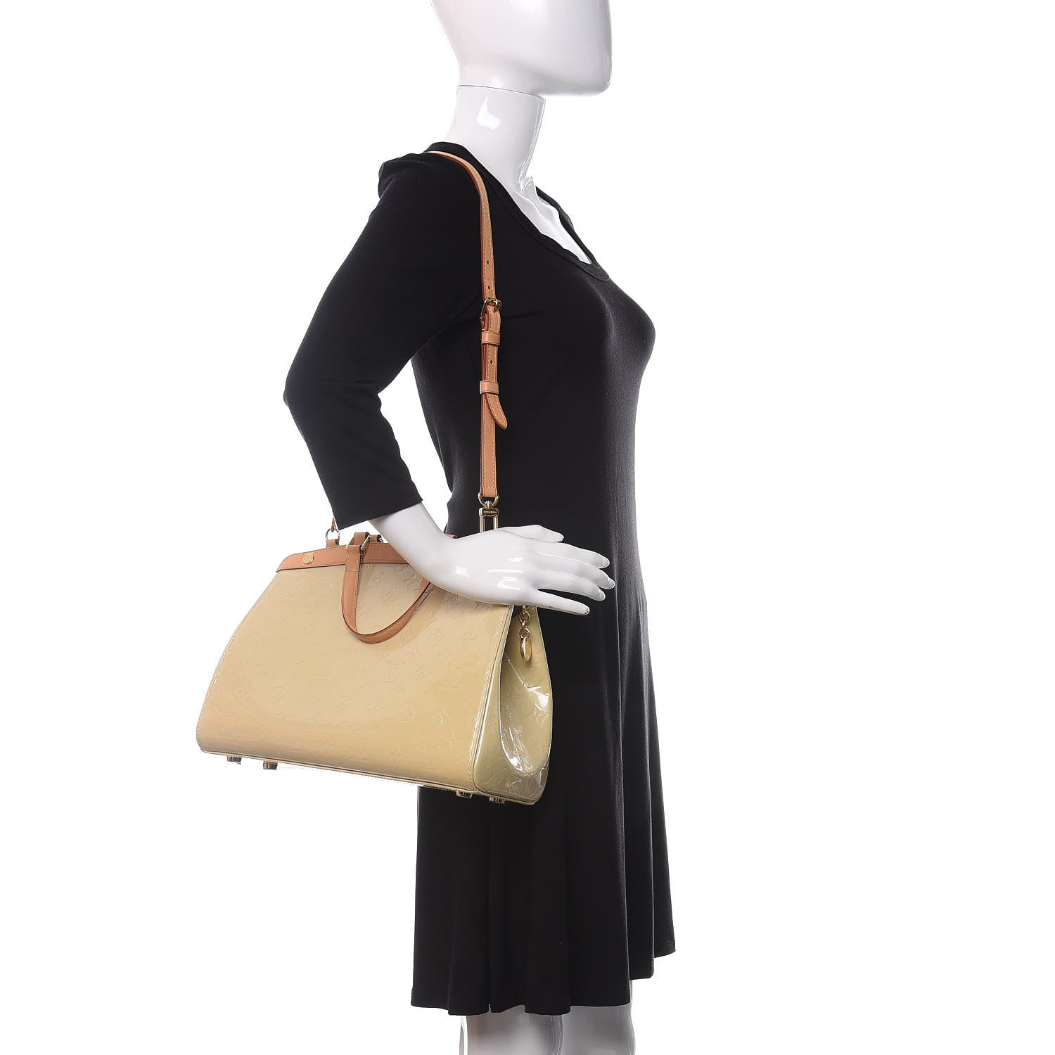 Louis Vuitton Vernis Brea MM Blanc Corail 2 of 12