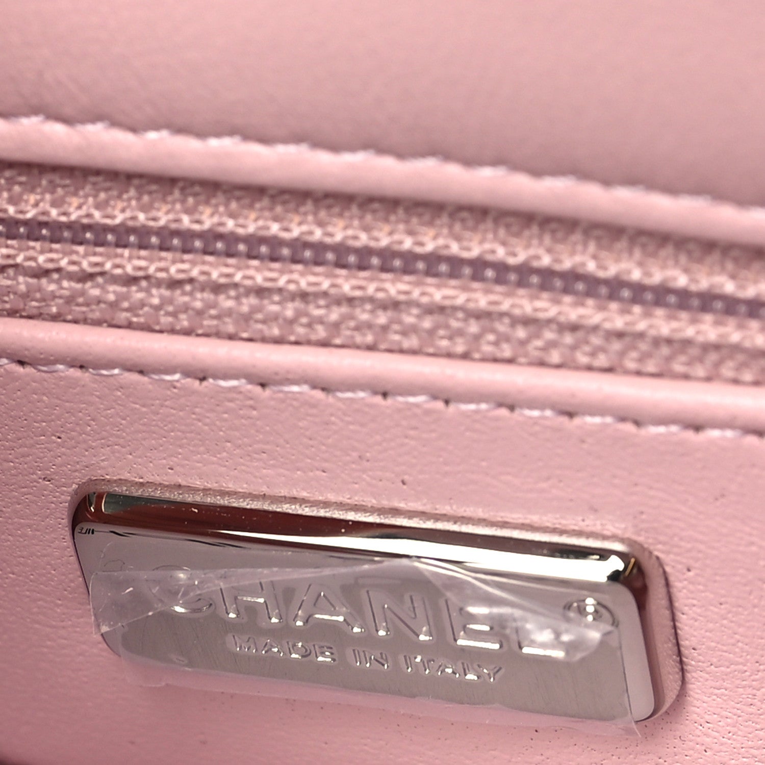 Chanel Sequin Mini Rectangular Flap Light Pink Silver 6 of 10