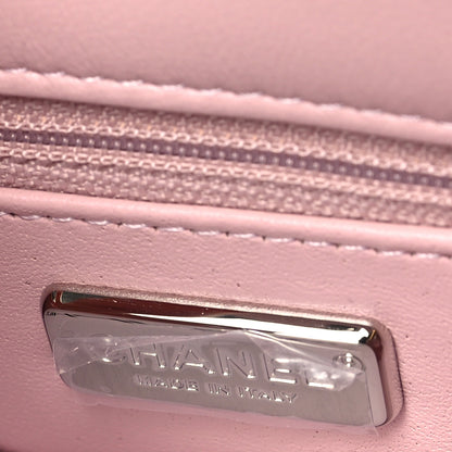 Chanel Sequin Mini Rectangular Flap Light Pink Silver 6 of 10