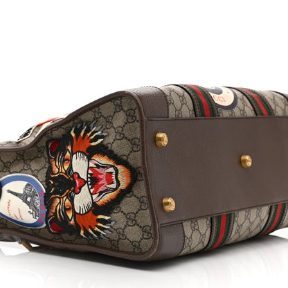 Gucci Soft GG Supreme Monogram Courrier Medium Duffle Bag Beige New Acero Multicolor 10 of 11