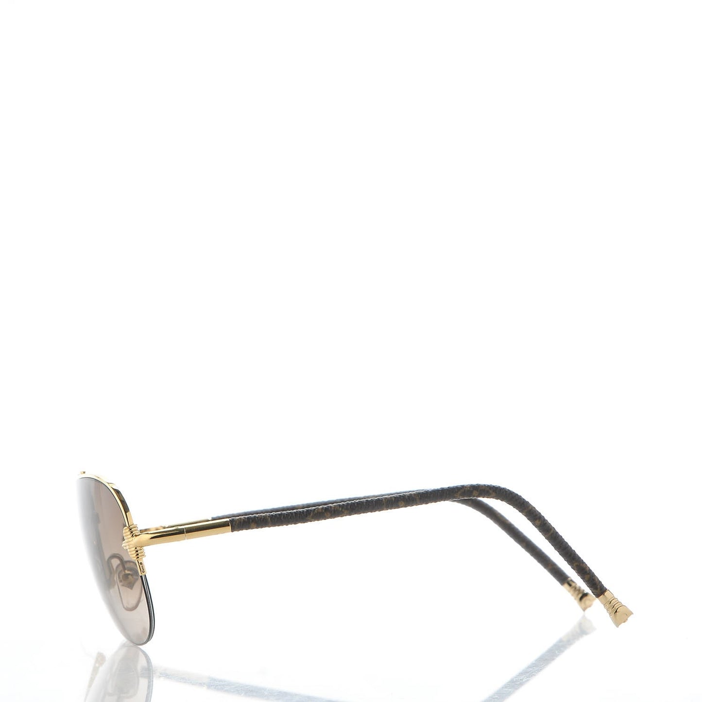 Monogram Petite Viola Pilote Aviator Sunglasses Z0571U Brown