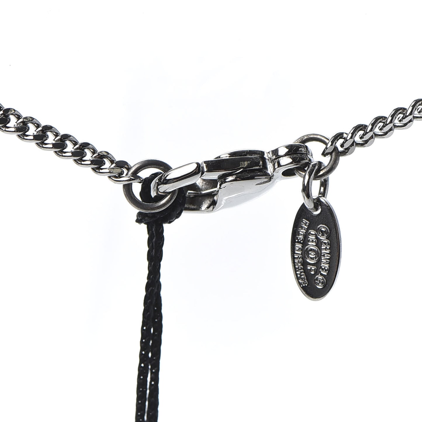 Ruthenium Pearl Crystal CC Drop Necklace