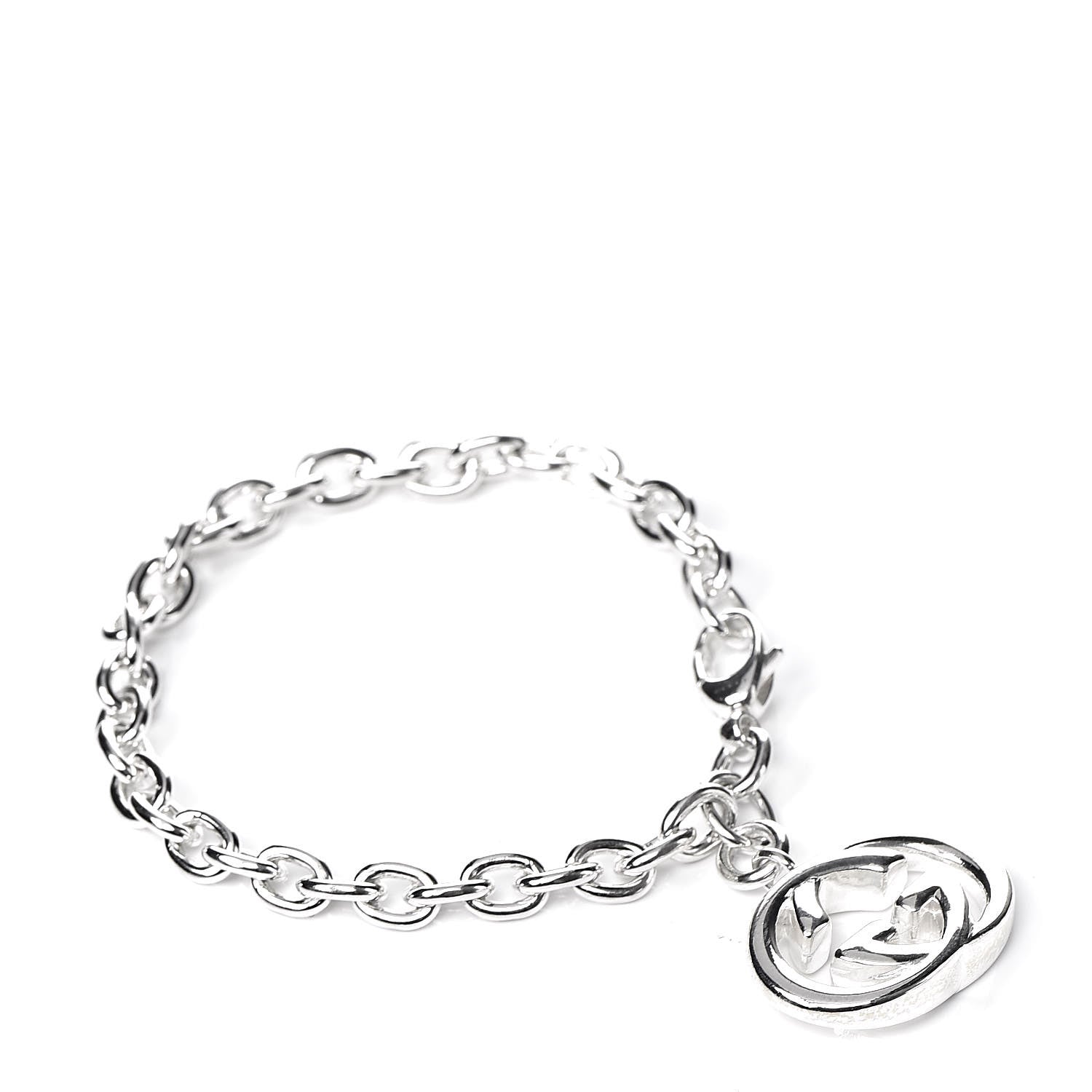 Gucci Sterling Silver Britt Charm Bracelet 1 of 5