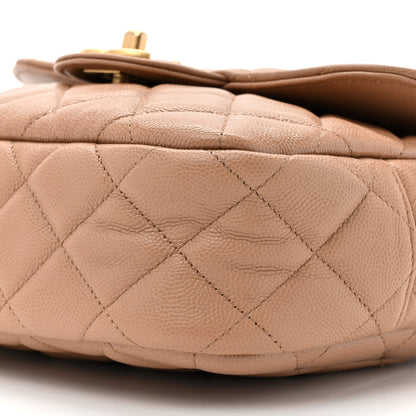 Chanel Caviar Quilted Small Single Flap Beige 9 of 11