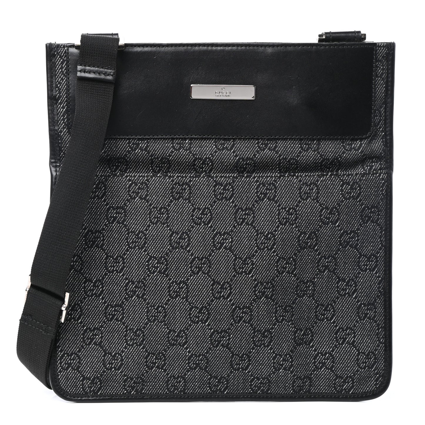 GG Monogram Web Crossbody Messenger Bag
