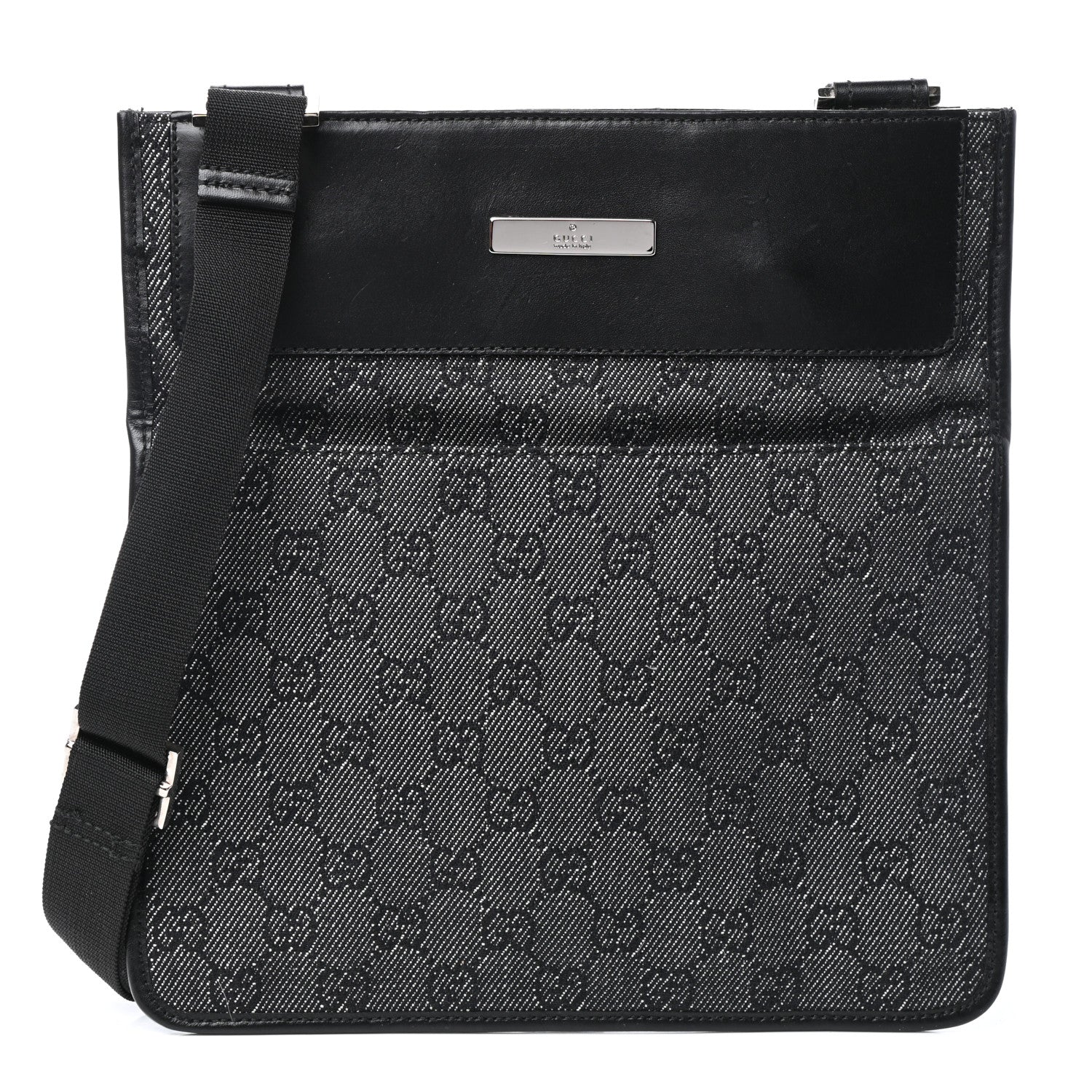 Gucci GG Monogram Web Crossbody Messenger Bag 1 of 9