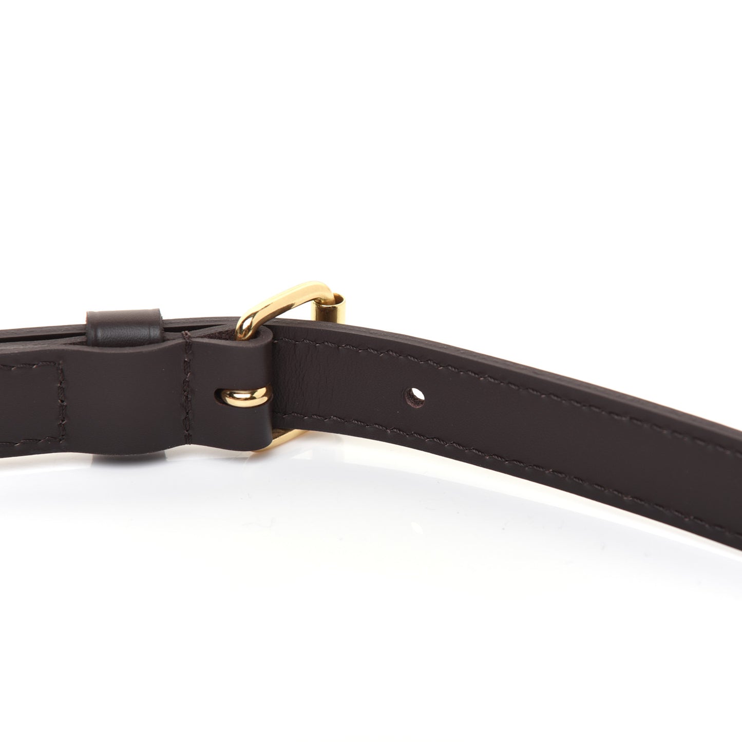 Calfskin Adjustable Speedy Bandouliere Shoulder Strap Brown