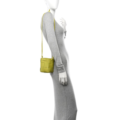 Bottega Veneta Nappa Maxi Intrecciato Mini Cassette Bucket Bag Kiwi 2 of 9