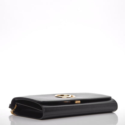 Fendi Vitello Liberty Lucido F is Fendi Wallet on Chain Black 4 of 7