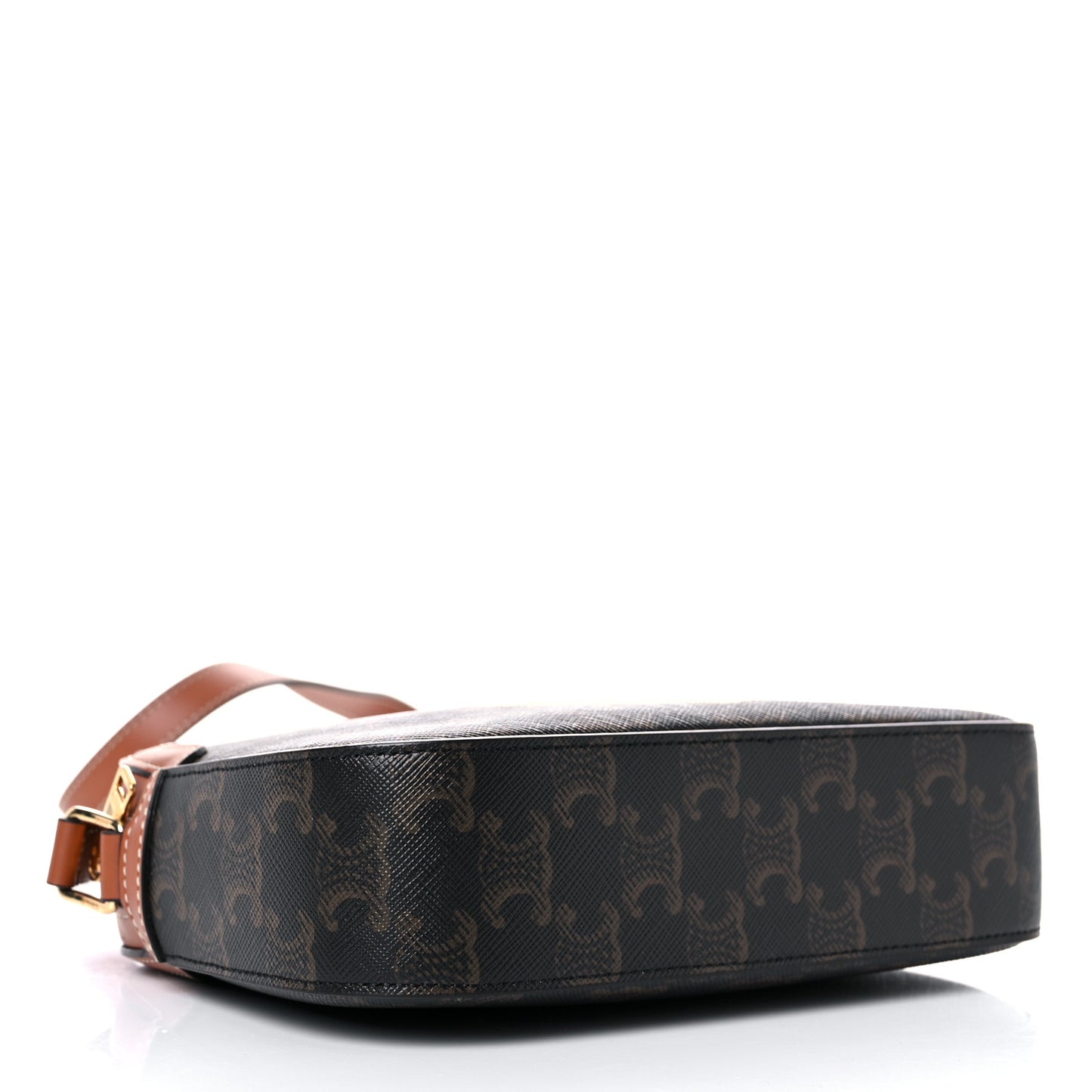 Triomphe Canvas Paris Small Camera Bag Tan