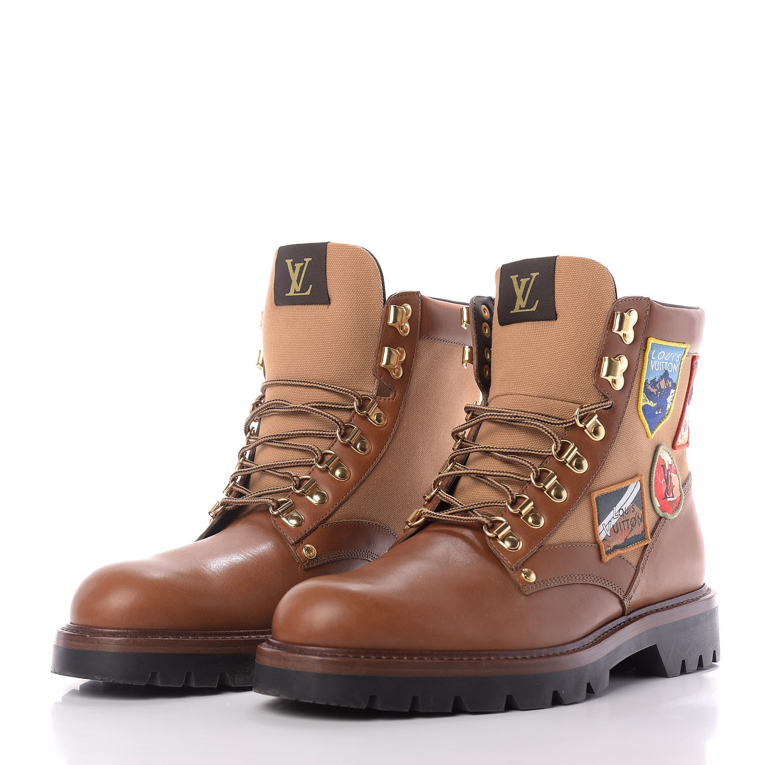 Louis Vuitton Calfskin Oberkampf Ankle Boots 8.5 Cognac 2 of 14