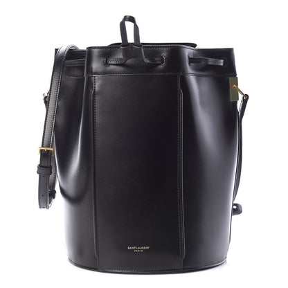 Saint Laurent Smooth Calfskin Medium Talitha Bucket Bag Black 1 of 11
