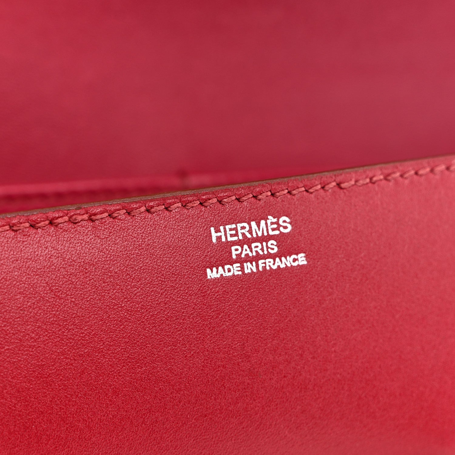Hermes Tadelakt Egee Clutch Rouge Vif 6 of 11