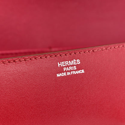 Hermes Tadelakt Egee Clutch Rouge Vif 6 of 11