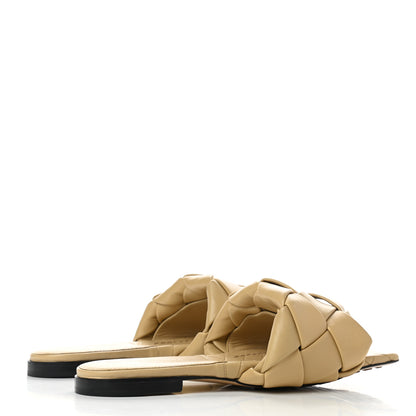 Bottega Veneta Nappa Maxi Intrecciato Lido Flat Sandals 38 Cane Sugar 4 of 8