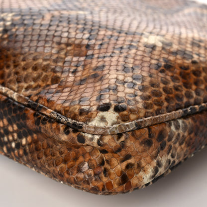 Jimmy Choo Snakeskin Clutch Brown 9 of 10