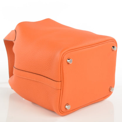 Hermes Taurillon Clemence Picotin Lock TPM Orange 4 of 15