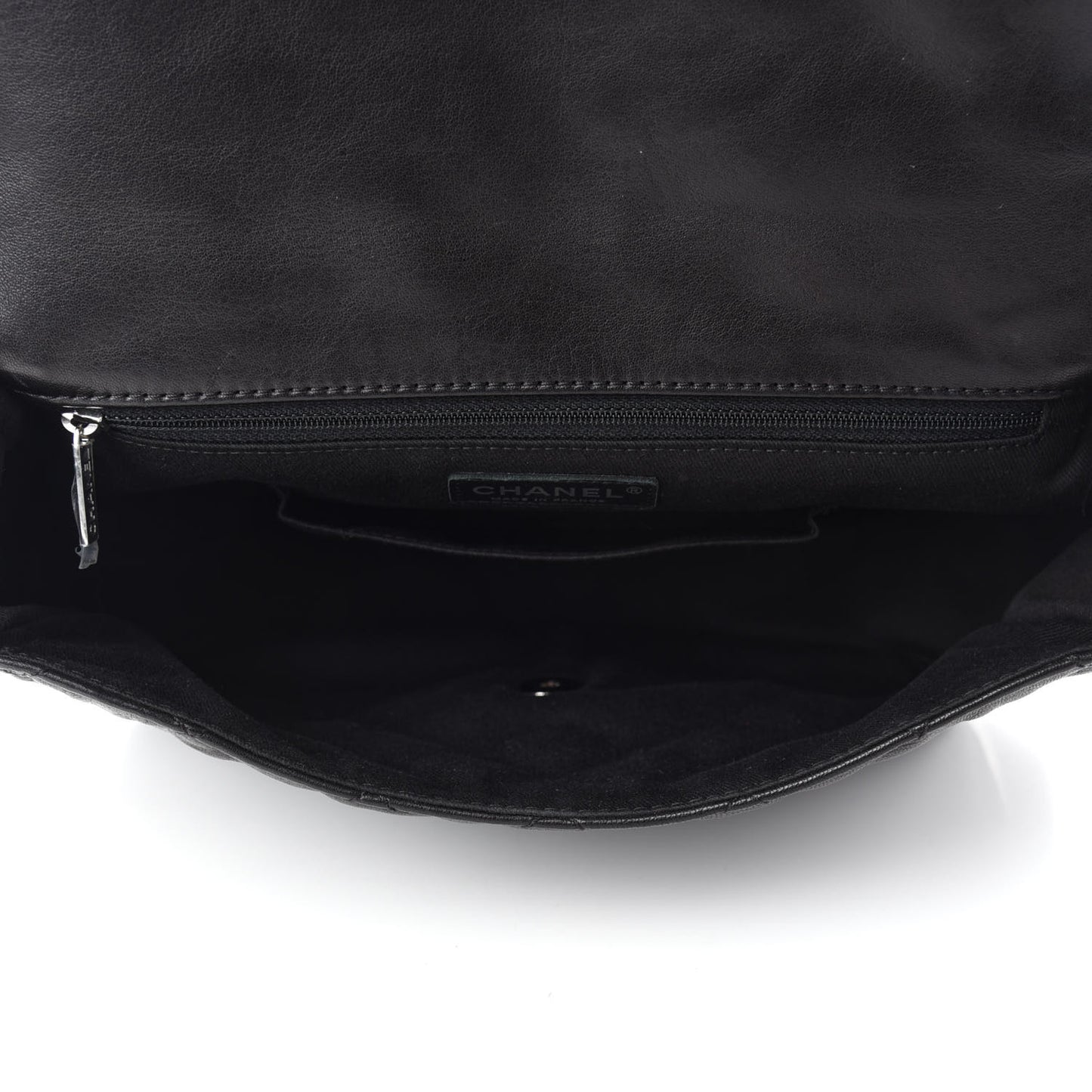 Lambskin Quilted Messenger Bag Black