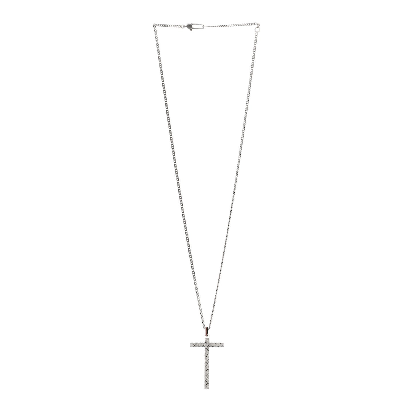 Sterling Silver Enamel Diamantissima Cross Pendant Necklace