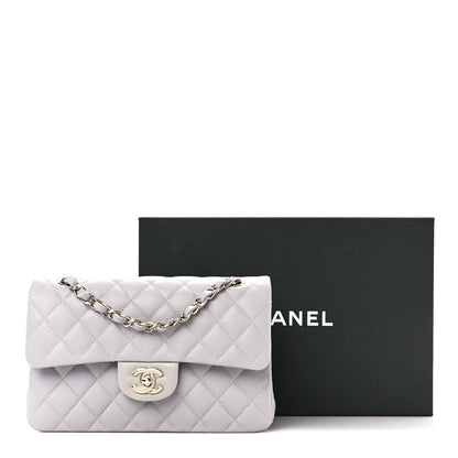 Chanel Caviar Quilted Small Double Flap Grey 12 of 12