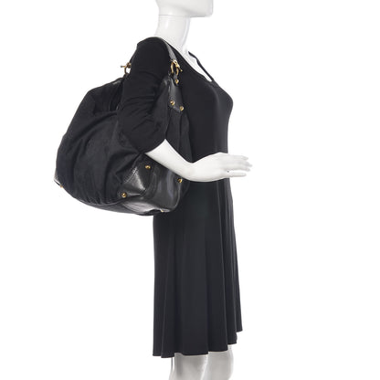 Gucci Monogram Large Jockey Hobo Black 3 of 25