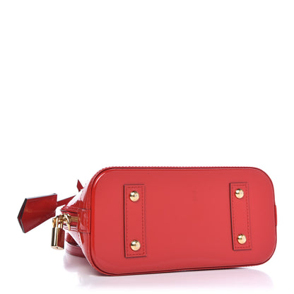 Louis Vuitton Vernis Alma BB Cherry 4 of 9
