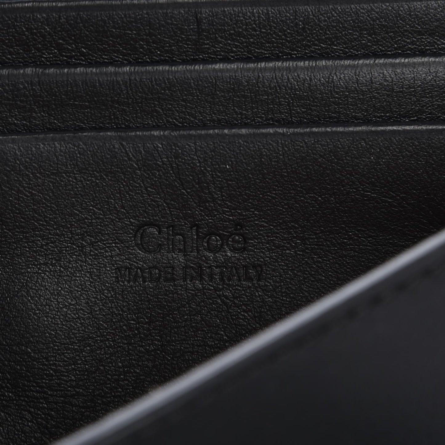 Suede Calfskin Faye Wallet On Strap Black
