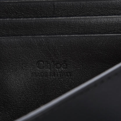 Chloe Suede Calfskin Faye Wallet On Strap Black 6 of 7