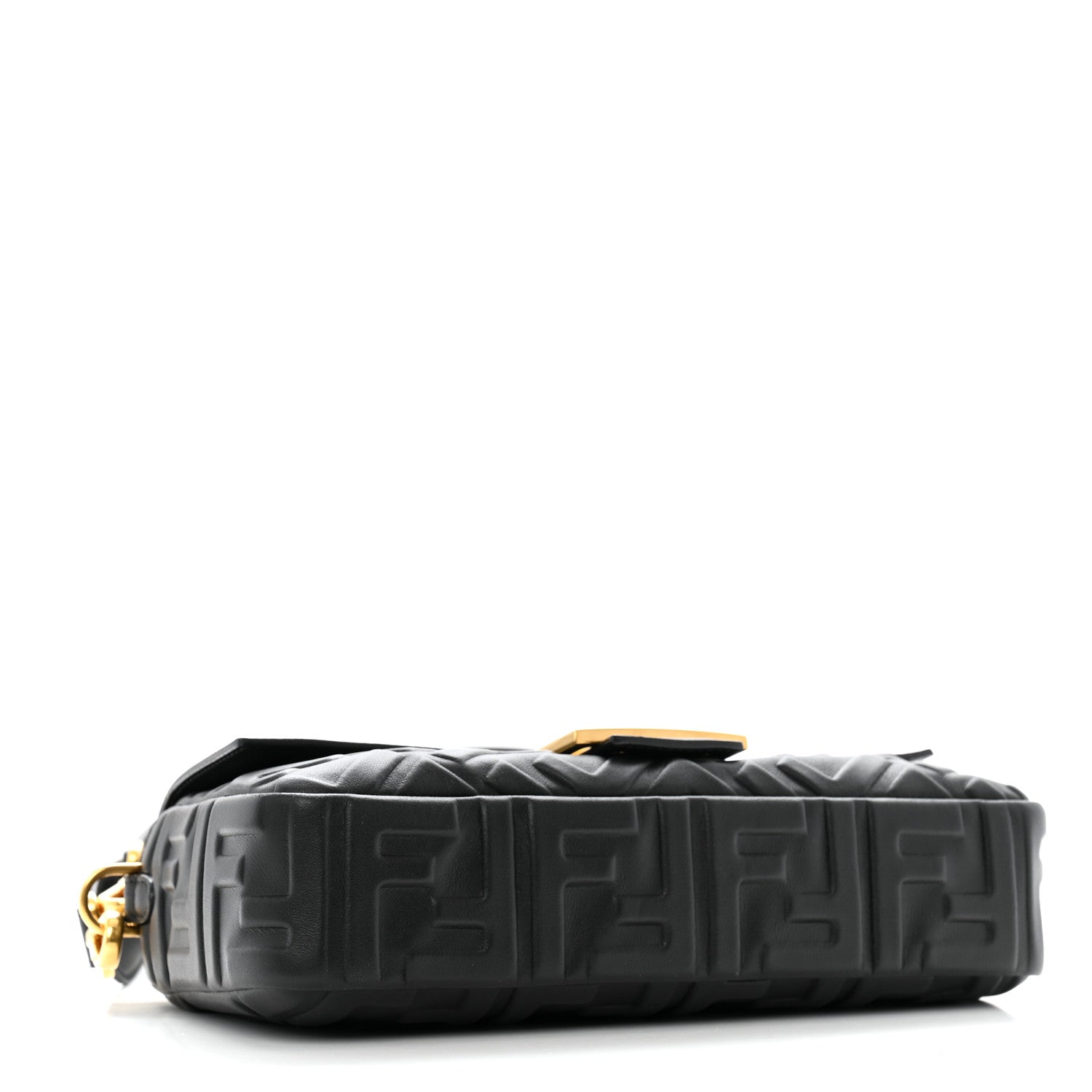 Fendi Nappa FF 1974 Embossed Baguette Black 4 of 12