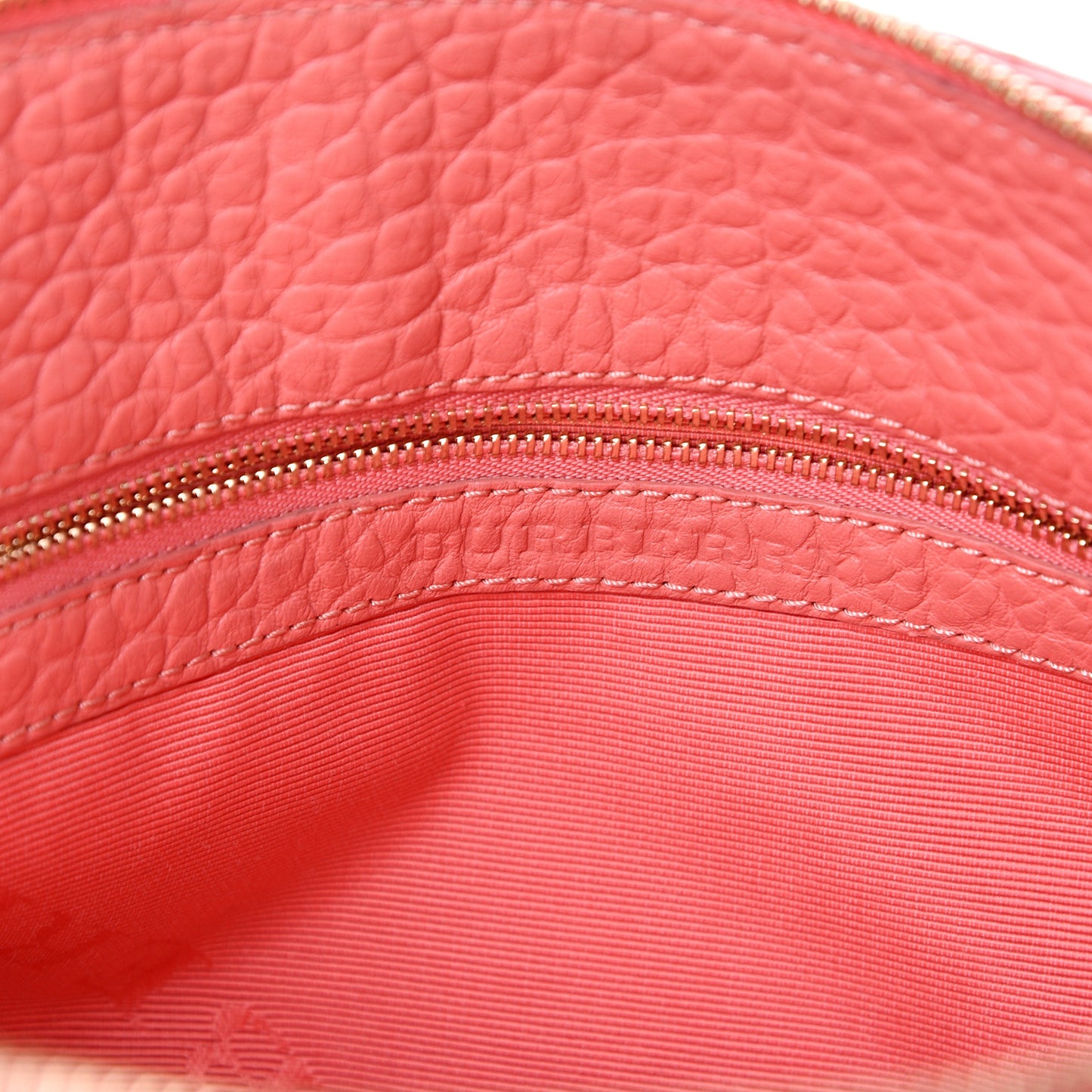 Signature Grain Calfskin Small Chichester Crossbody Clutch Bag Copper Pink
