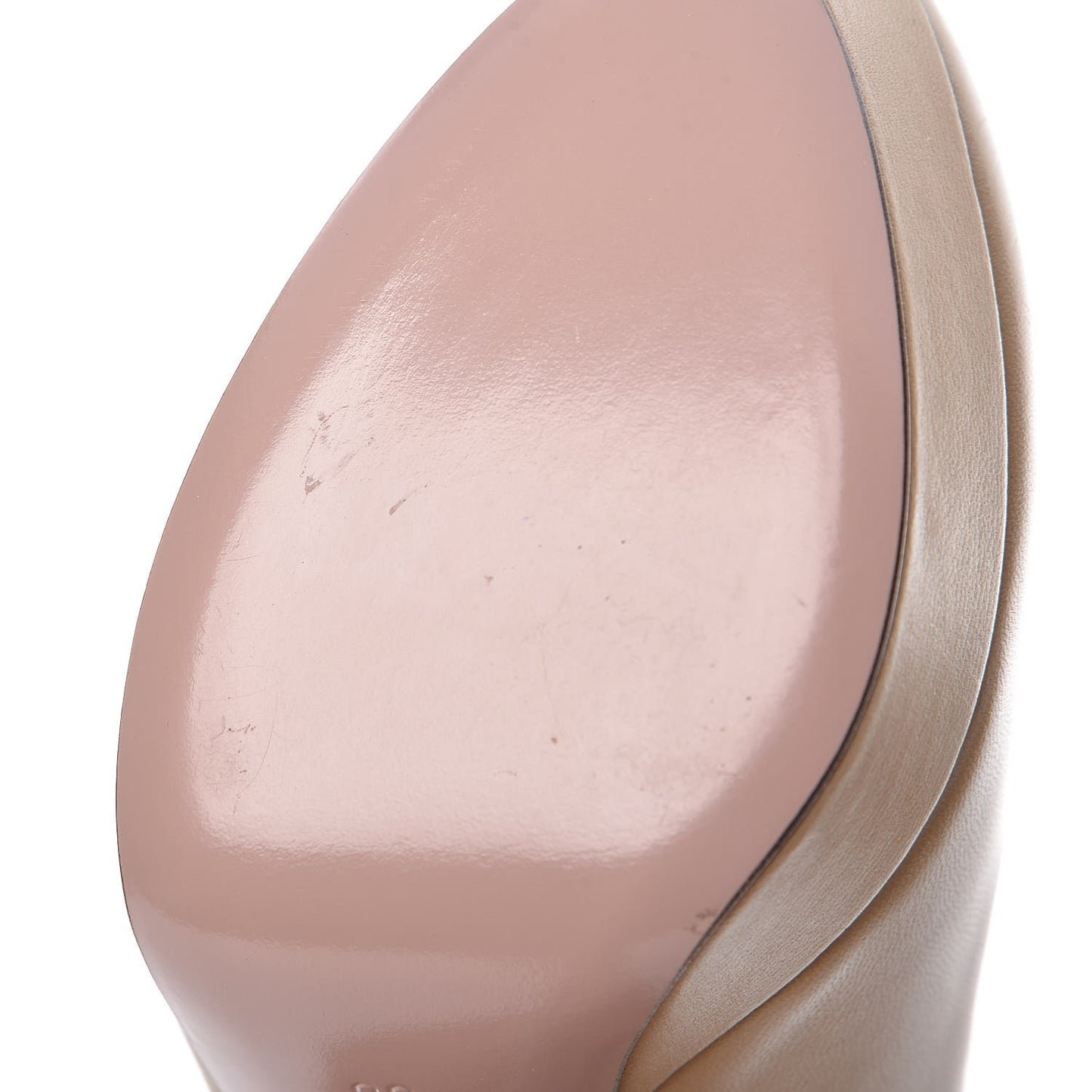 Nappa Betty Platform High Heel Pumps 36 Cream