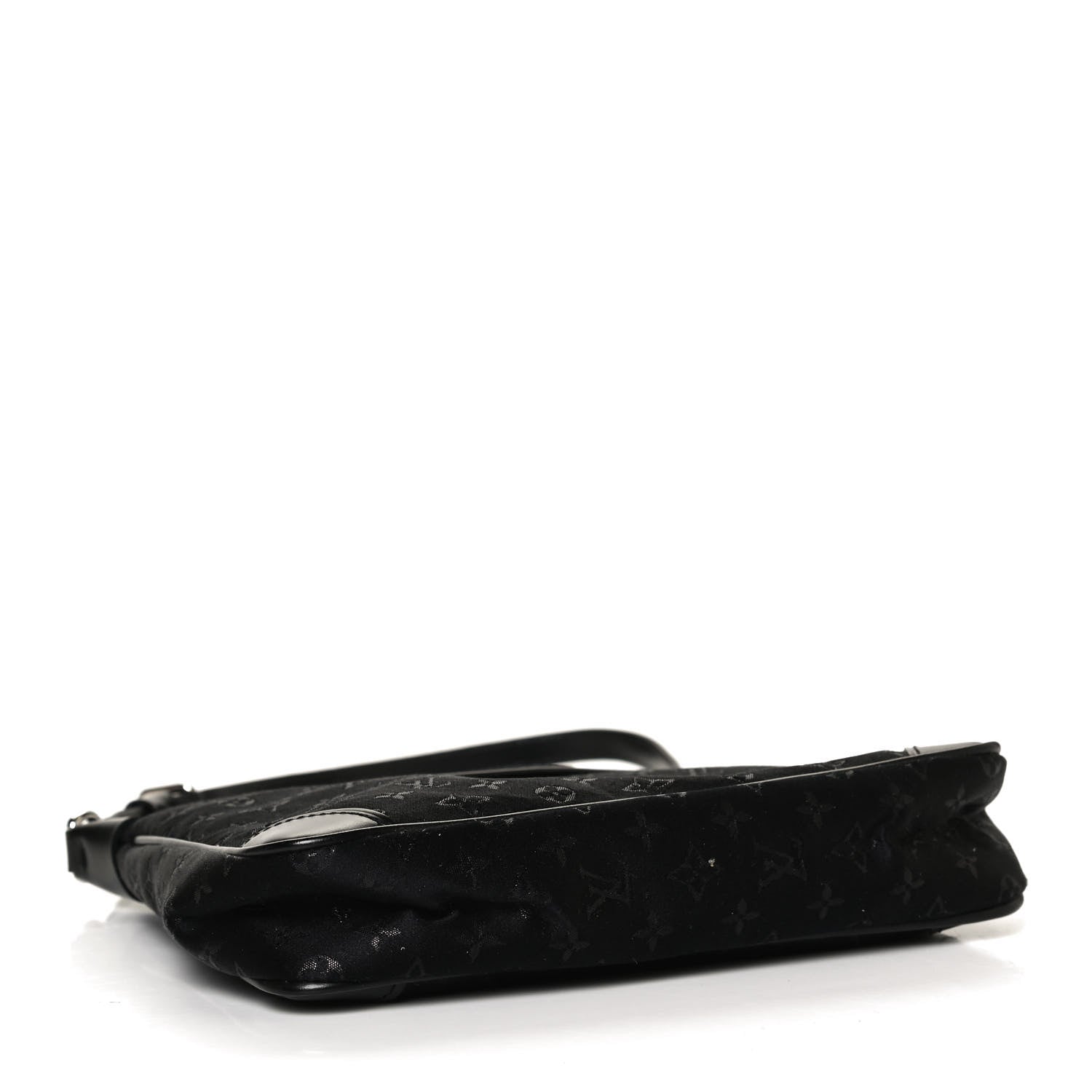 Louis Vuitton Satin Monogram Little Boulogne Black 4 of 11
