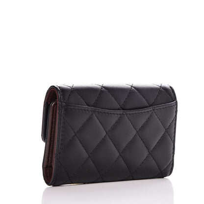 Chanel Lambskin Quilted 4 Key Holder Black 3 of 9
