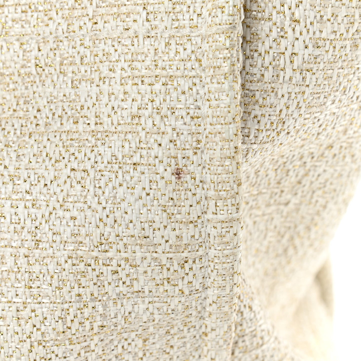 Lurex Boucle Large Deauville Tote White