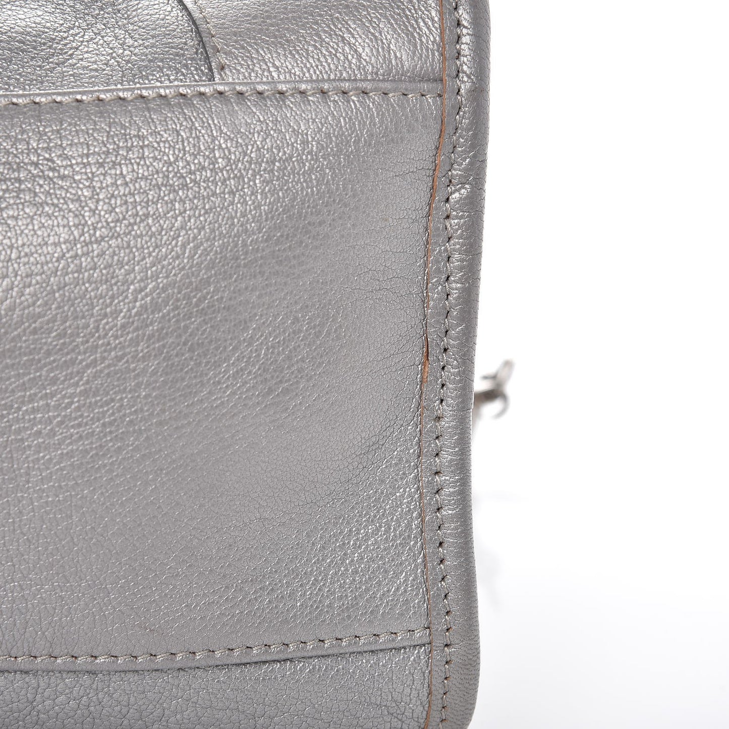 Pearlescent Goatskin Classic Palladium Hardware City Gris Gris Light