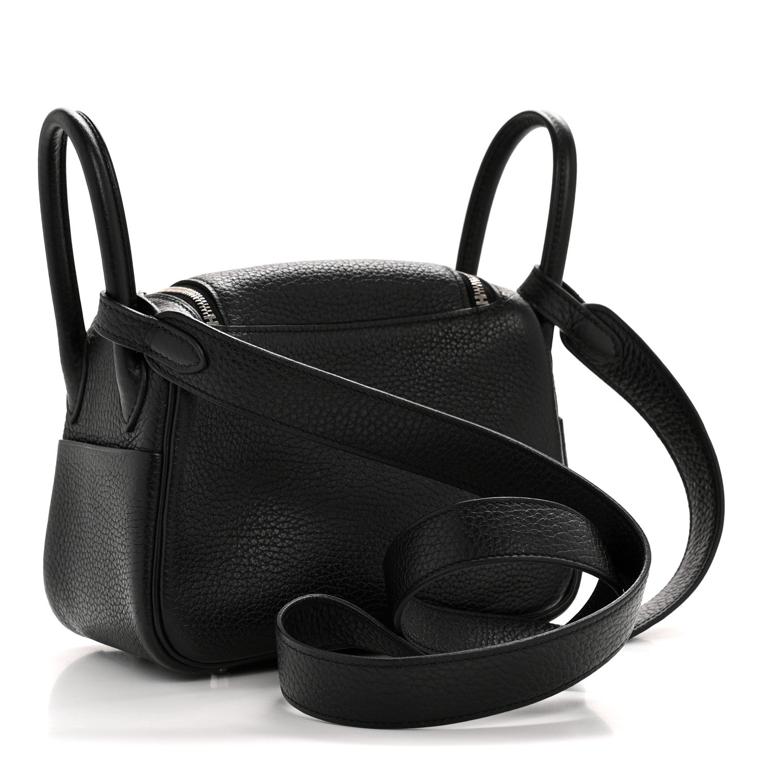 Hermes Taurillon Clemence Mini Lindy 20 Black 4 of 27