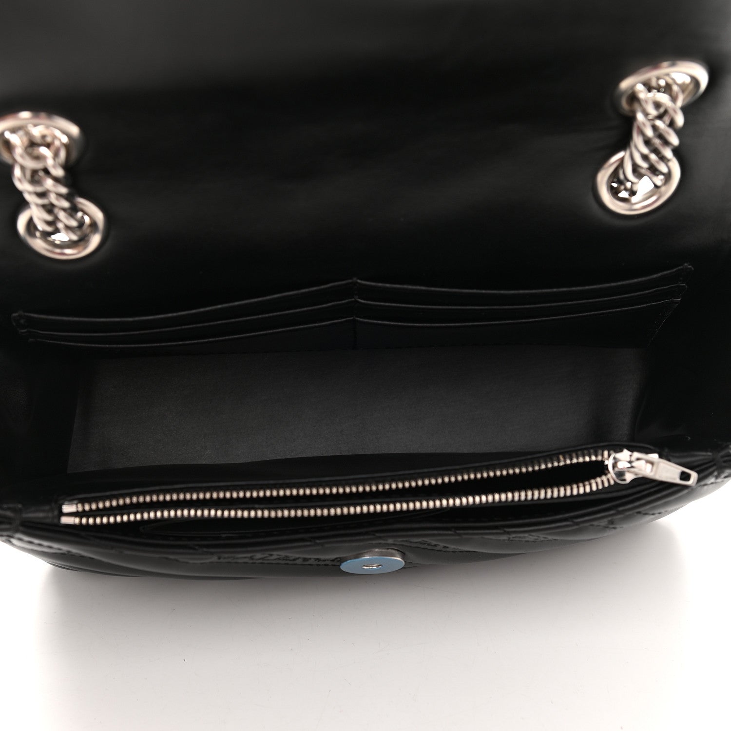 Balenciaga Calfskin Logo Matelasse S BB Round Shoulder Bag Black 5 of 8