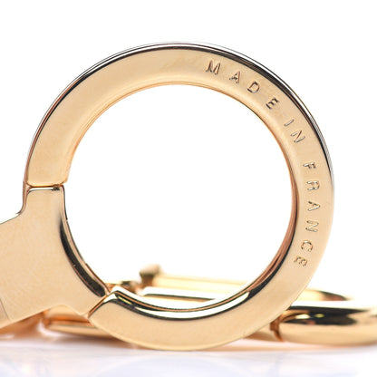 Louis Vuitton Metal Pochette Extender Key Ring Chain Gold 3 of 3