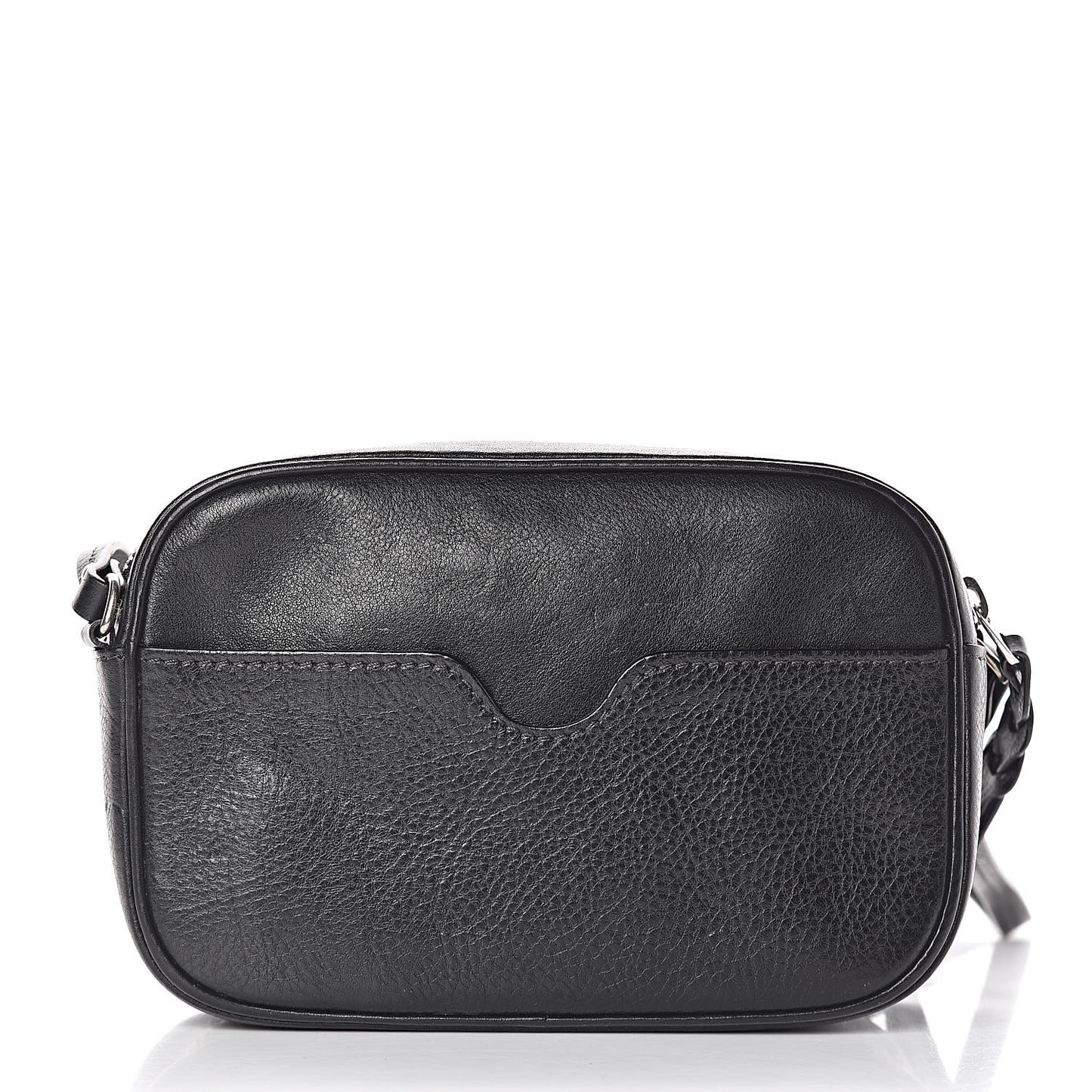 Calfskin Studded Camera Shoulder Bag Black
