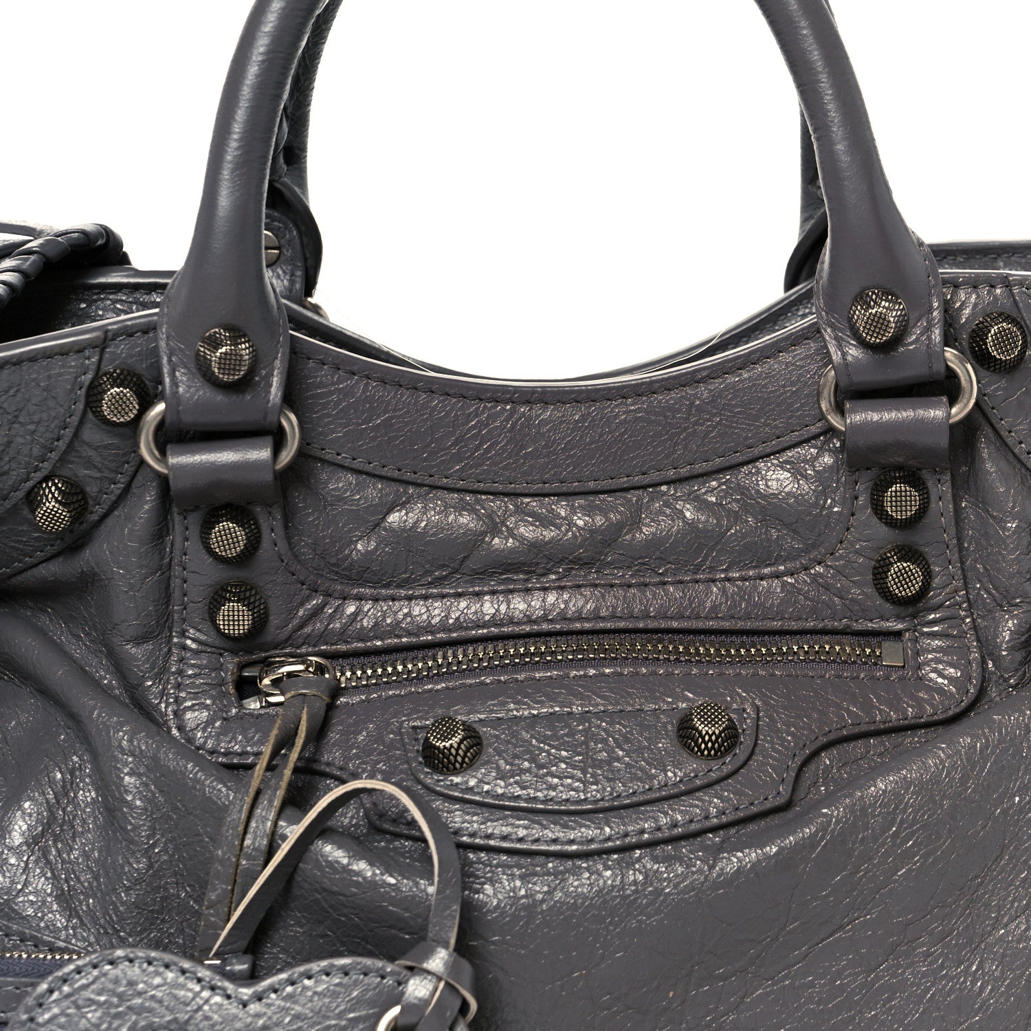 Balenciaga Agneau Arena Neo Cagole City Handbag Dark Grey 9 of 11