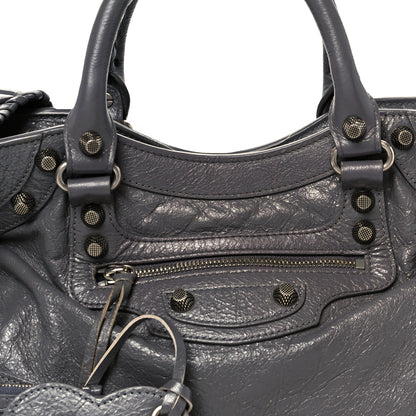 Balenciaga Agneau Arena Neo Cagole City Handbag Dark Grey 9 of 11
