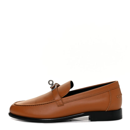 Hermes Calfskin Womens Destin Loafer 36 Naturel 1 of 8