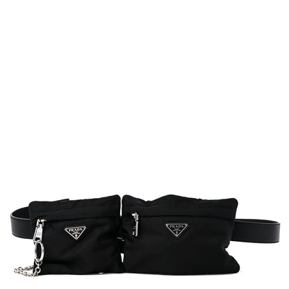 Prada Tessuto Nylon Saffiano Belt Bag 100 40 Black 1 of 11