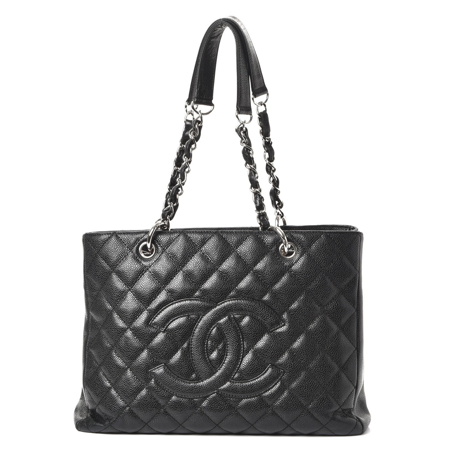 Chanel Caviar Quilted Grand Shopping Tote GST Black 1 of 9