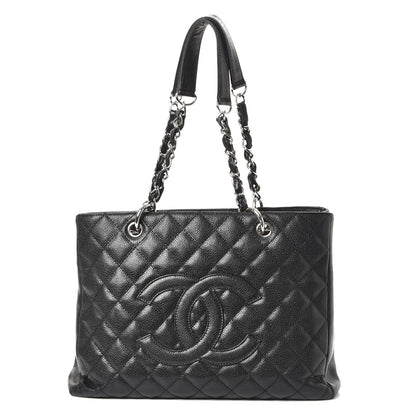 Chanel Caviar Quilted Grand Shopping Tote GST Black 1 of 9