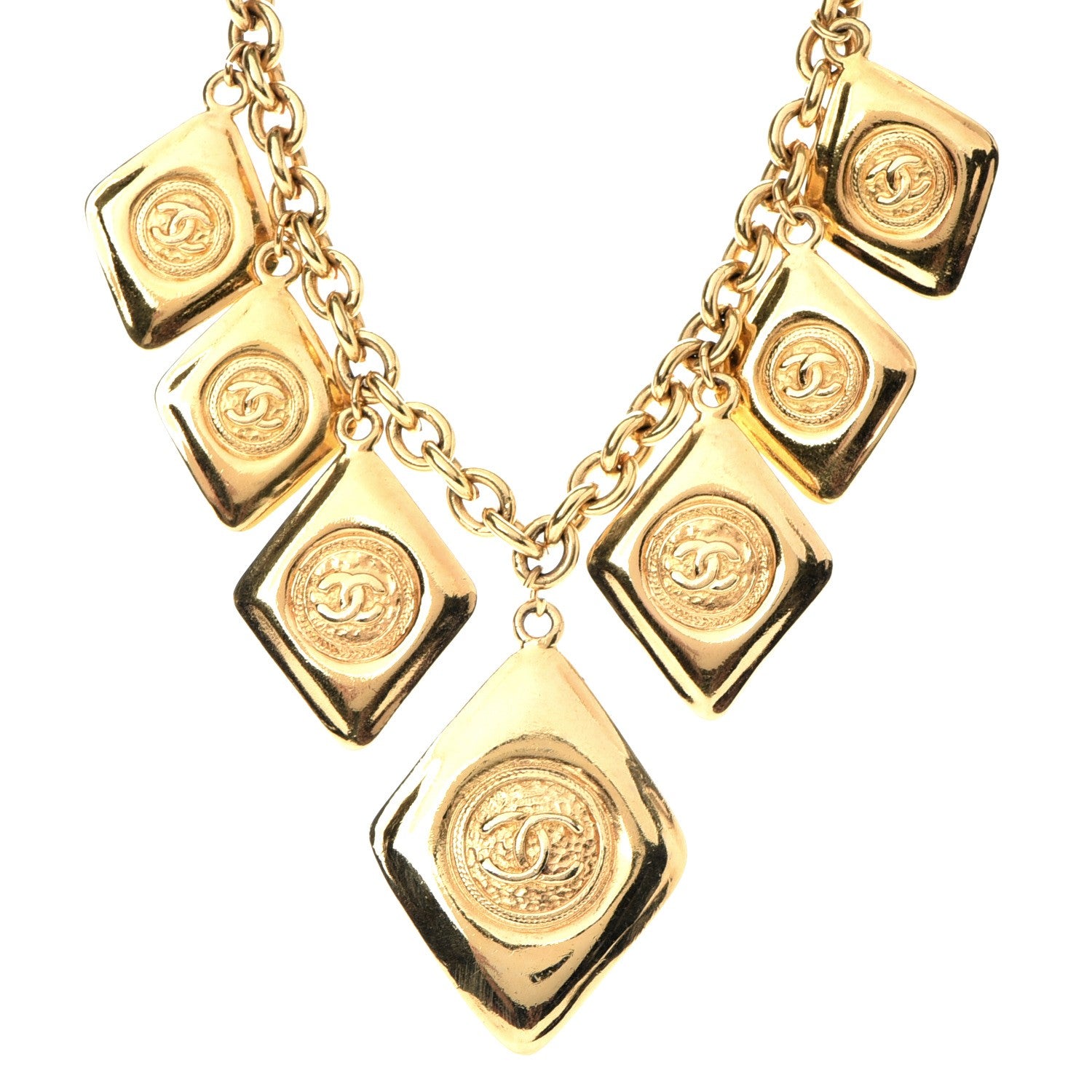 Chanel Short CC Necklace Gold 1 of 6