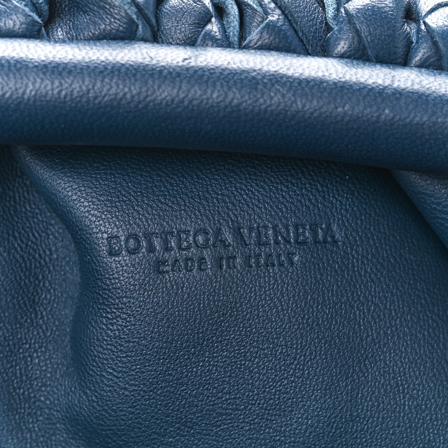 Bottega Veneta Nappa Intrecciato The Mini Pouch Deep Blue 7 of 12