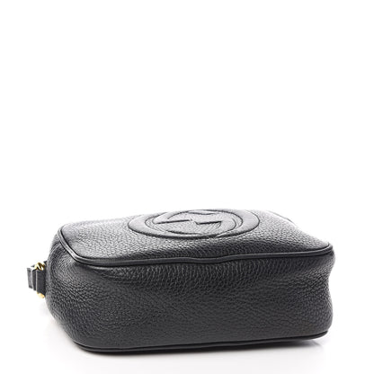 Gucci Pebbled Calfskin Mini Soho Disco Bag Black 4 of 10