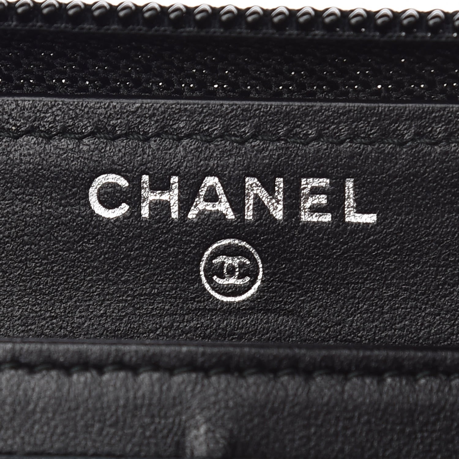 Chanel Caviar Quilted Boy Long Zip Around Wallet Black 8 of 10