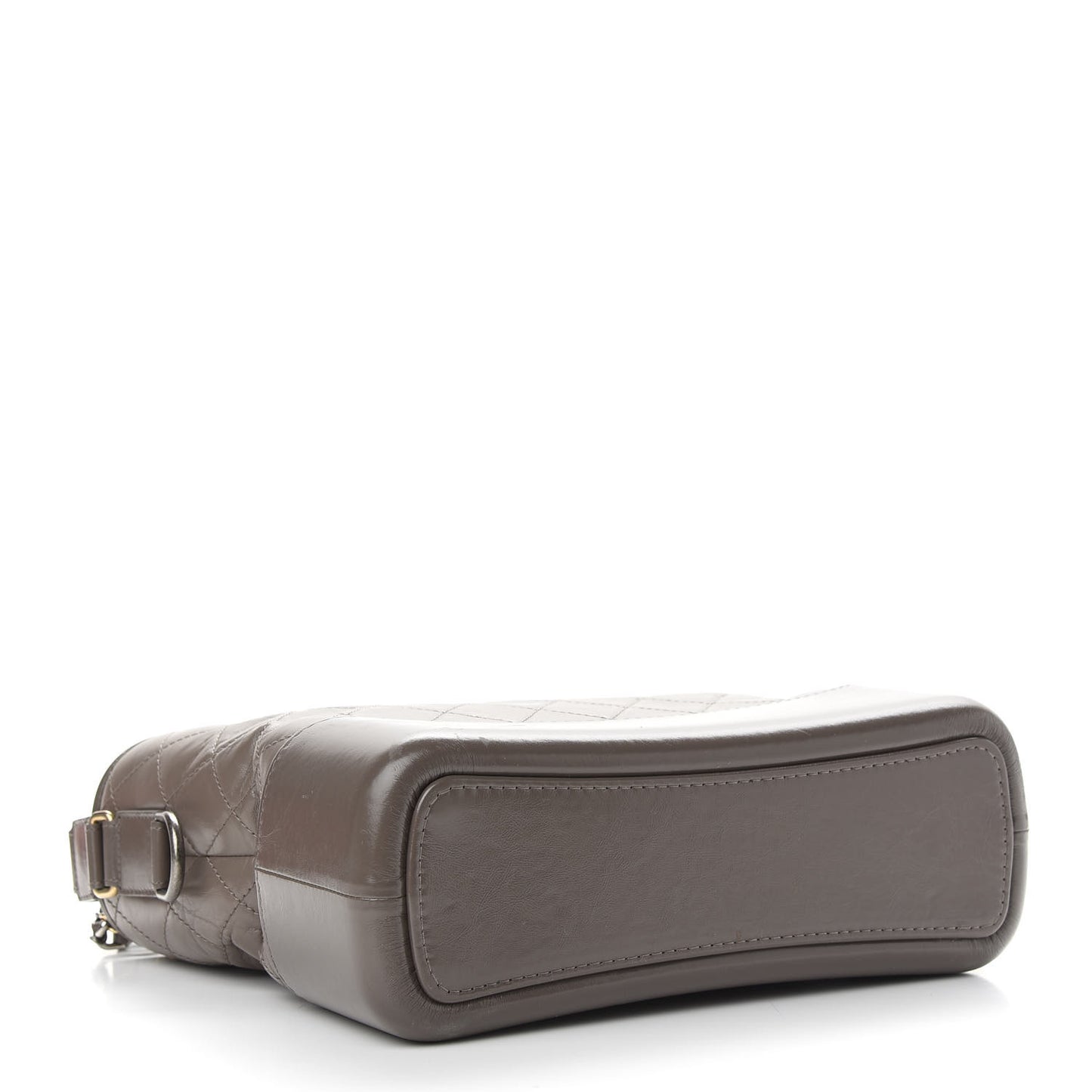 Aged Calfskin Quilted Medium Gabrielle Hobo Grey